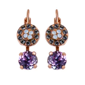 Pavé and Round Leverback Earrings in "Ice Queen" *Preorder*