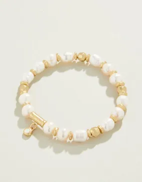 Pearl Stretch Bracelet 8mm Pearl