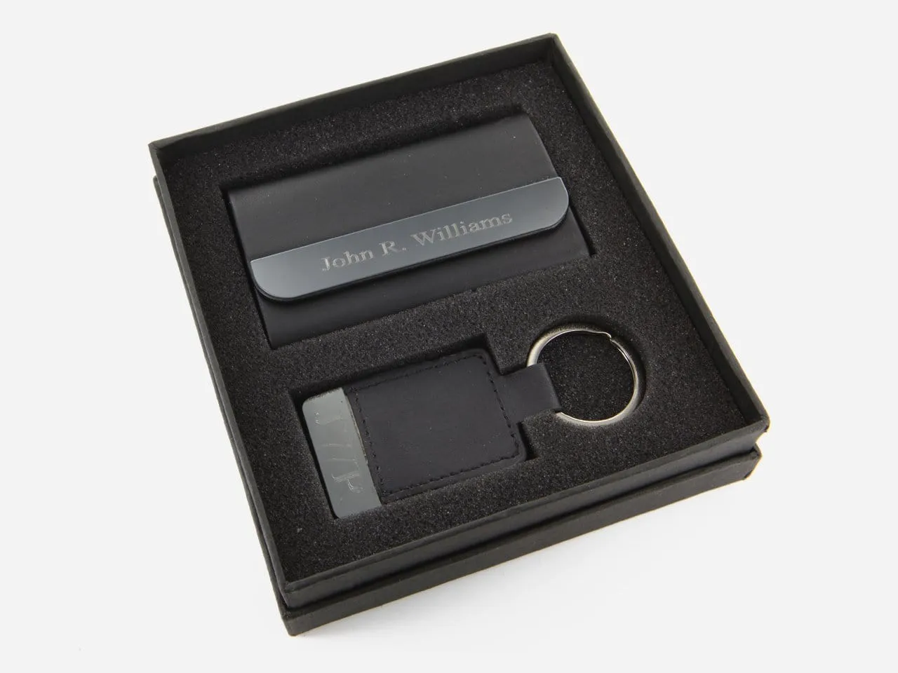 Personalized Boxview Card Case and Key Chain Gift Set