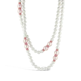 Pink & White Pearl Necklace