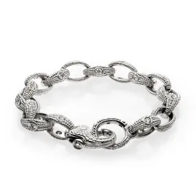 Platinum and Diamond Link Bracelet - B-2PPD