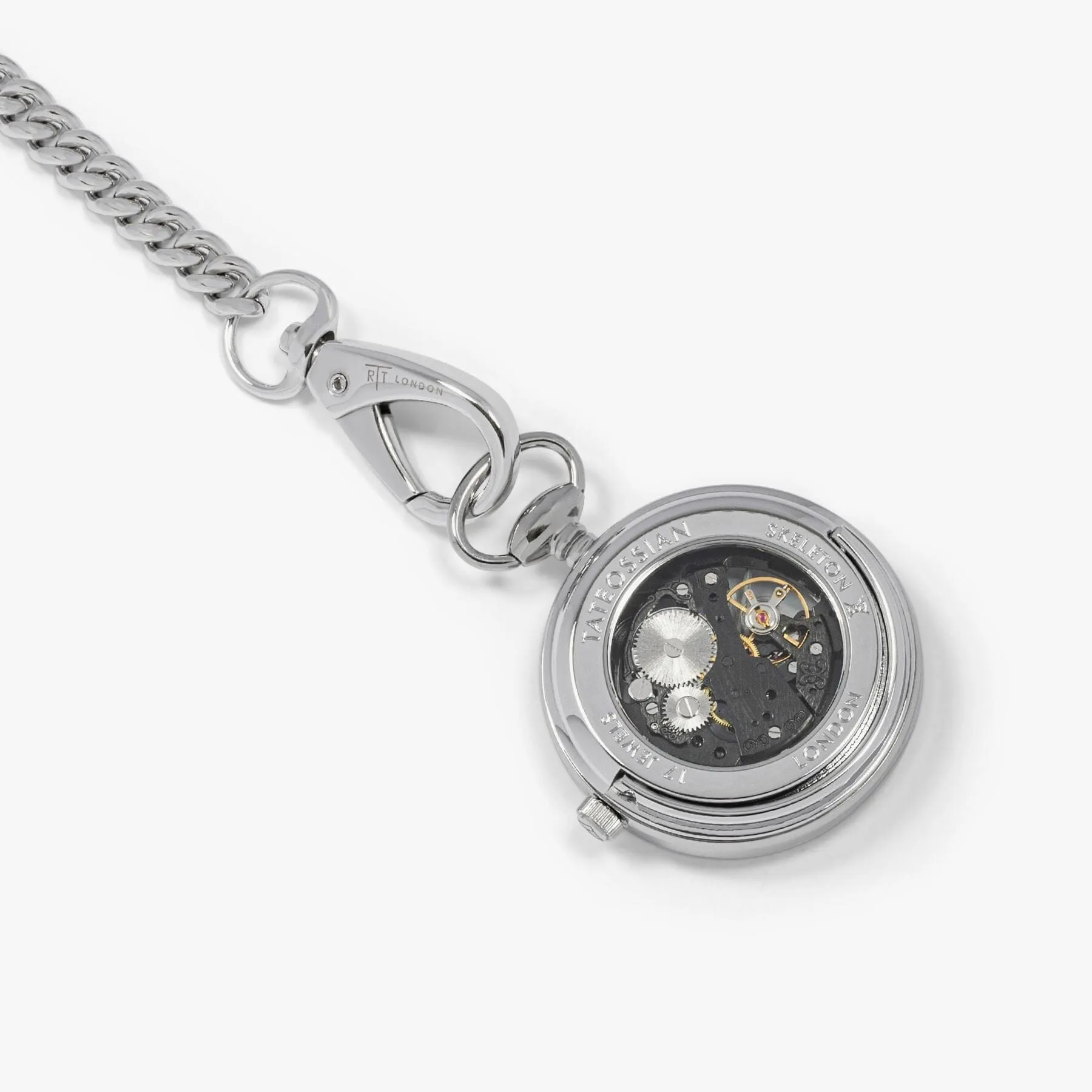 Pocket Watch With Silver Plating