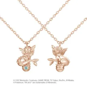 [Pokémon]Vaporeon & Pokéball necklace K18 rose gold