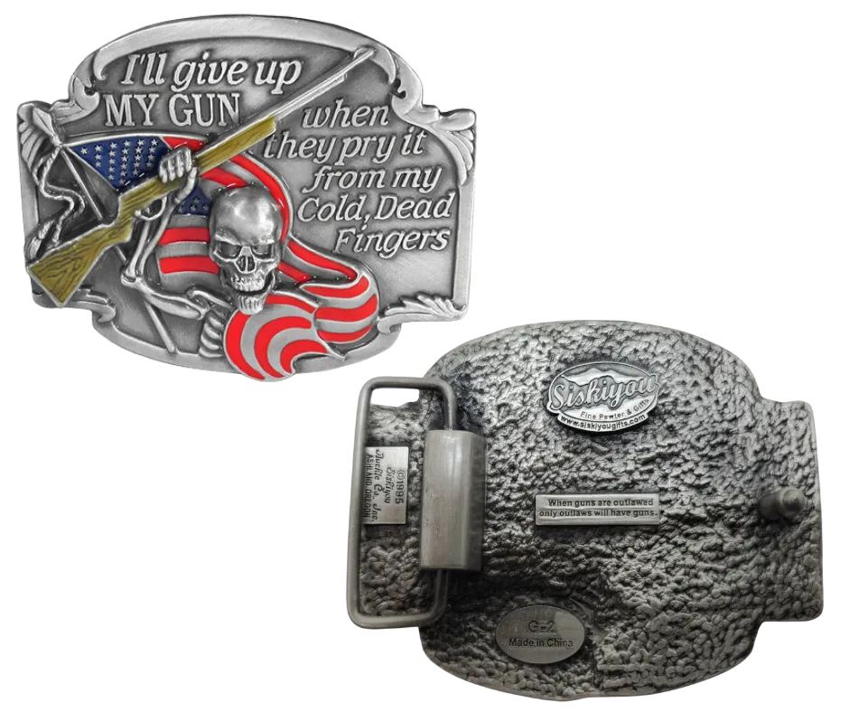 "Liberty and Justice" Belt Buckle