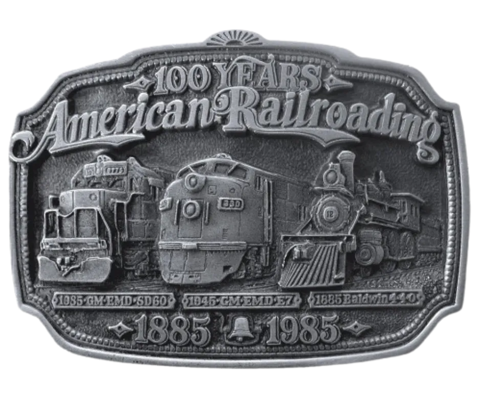 "Train kept a Rollin" Belt Buckle