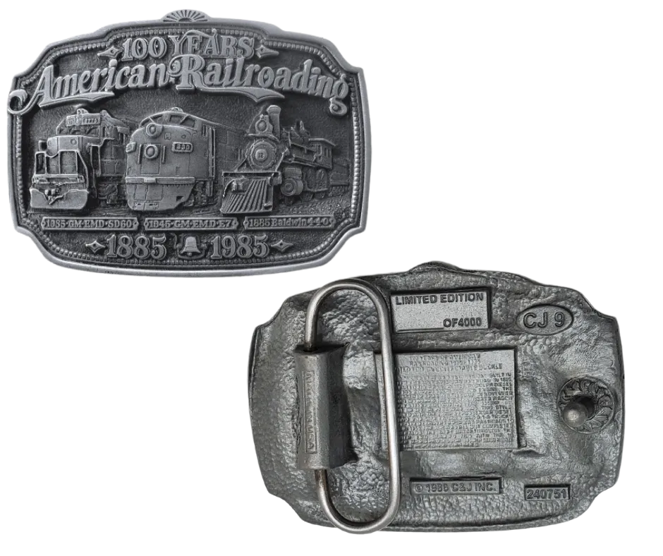 "Train kept a Rollin" Belt Buckle