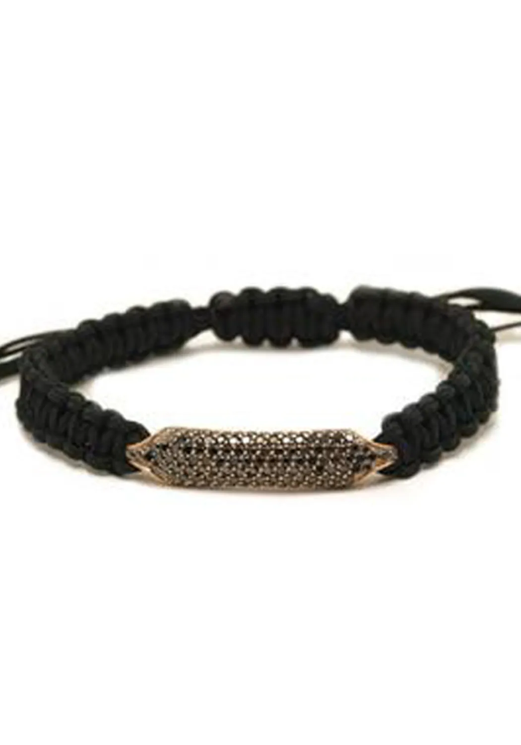 Rahaminov 18KRG Black Diamond Cord Bracelet