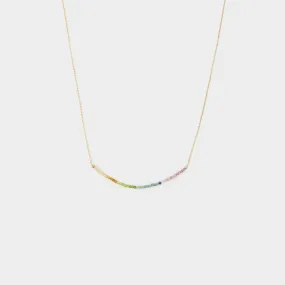 Rainbow Bar Necklace