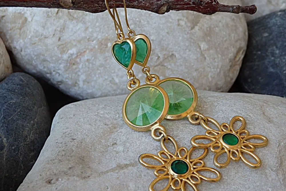 Rebeka Green earrings