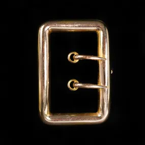 Retro 14K Yellow Gold Buckle Brooch