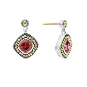 Rhodolite Garnet Drop Earrings