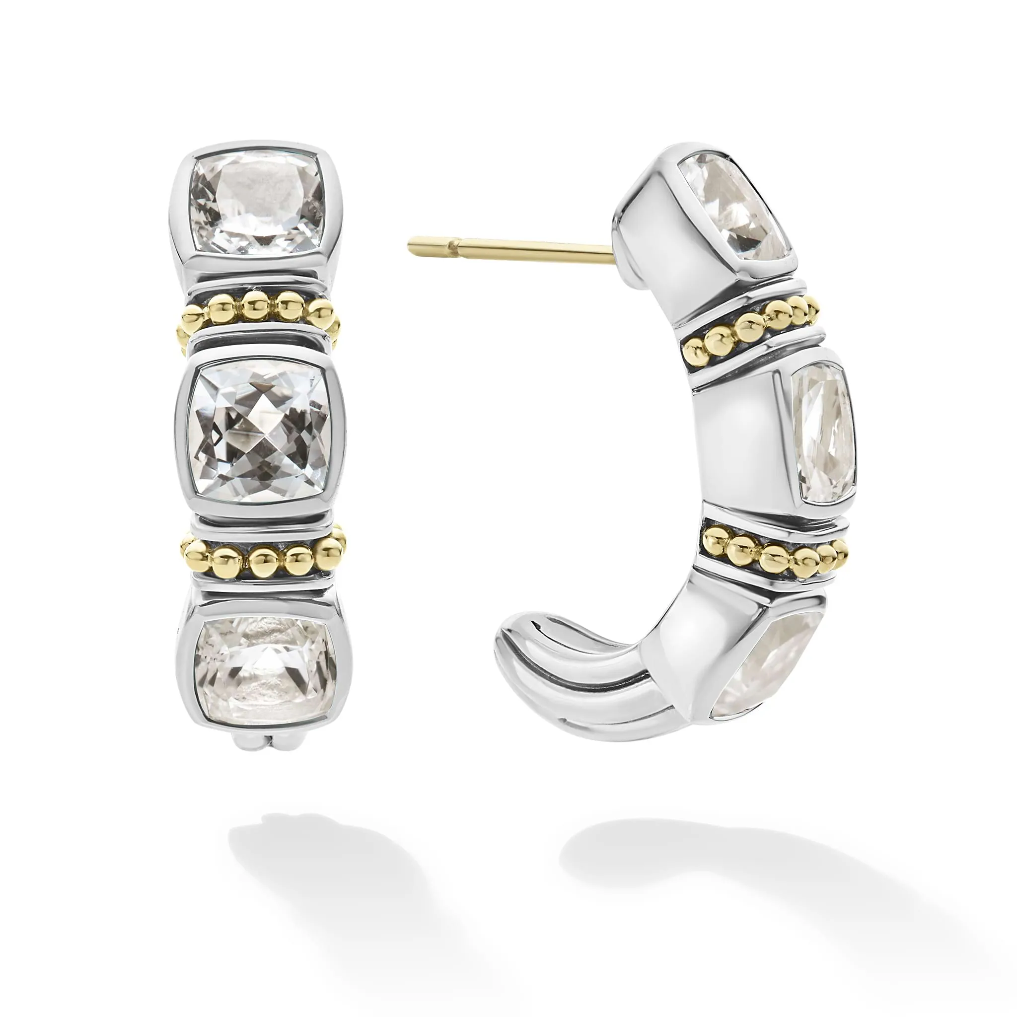 Rittenhouse White Topaz Hoop Earrings