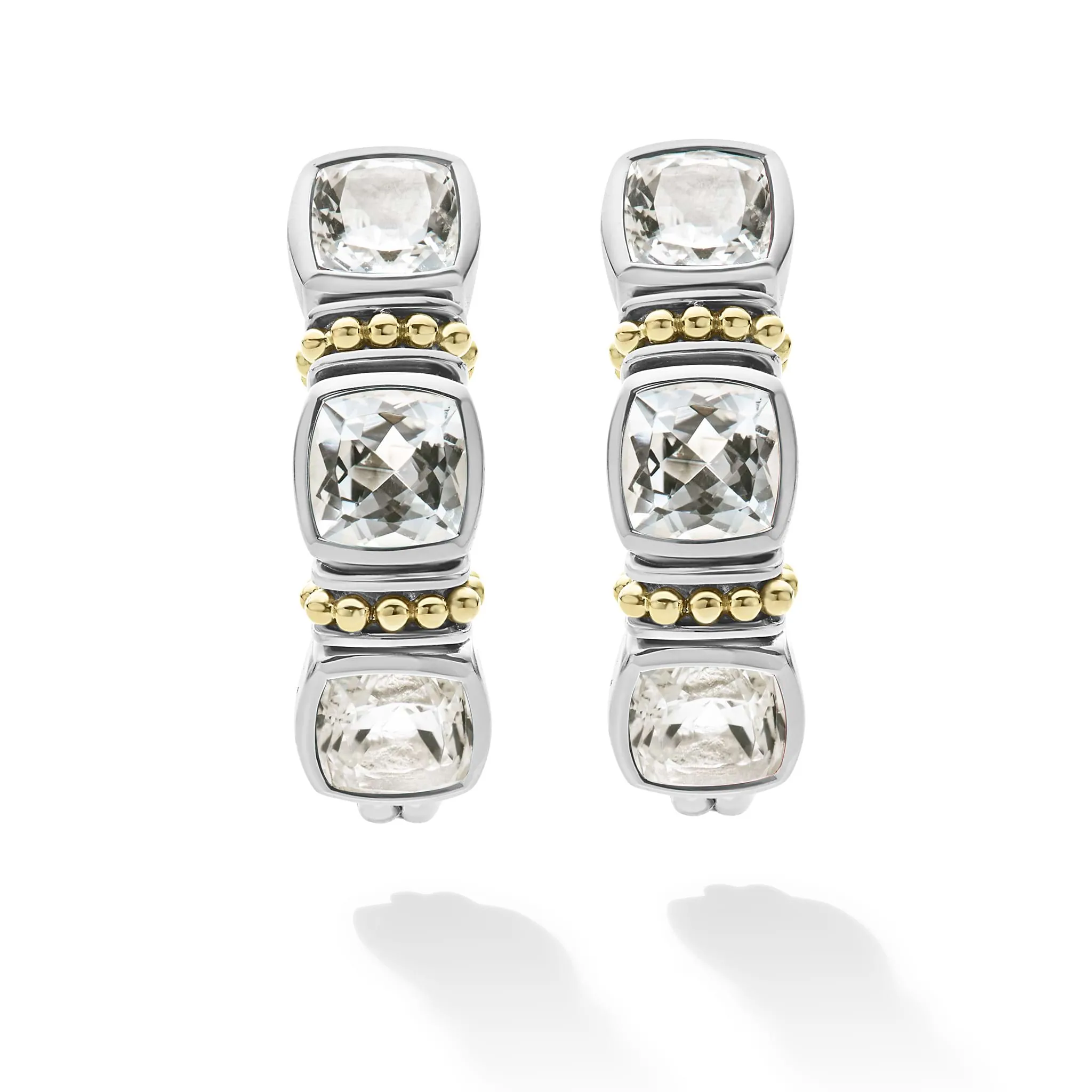 Rittenhouse White Topaz Hoop Earrings