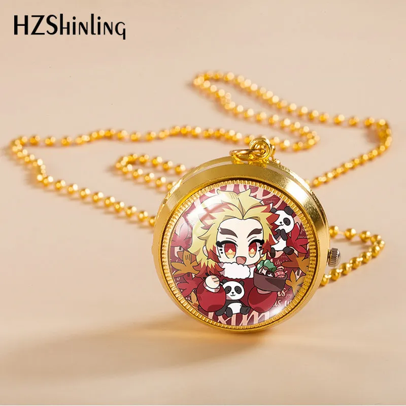 Rotating Pocket Watch Pocket Watch Male and Female Students Ornament Two-Dimensional Animation Necklace Pocket Watch