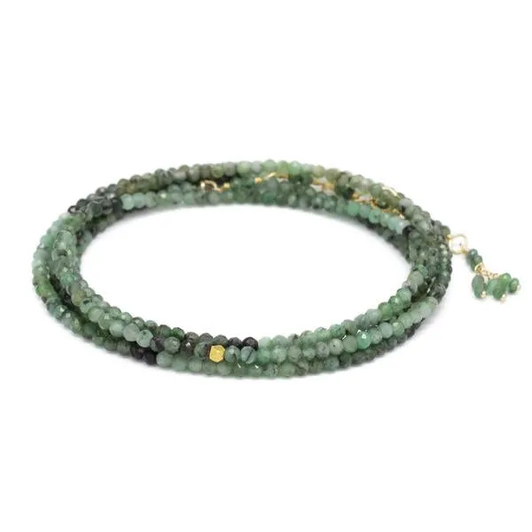 Sakoda Emerald Wrap Bracelet