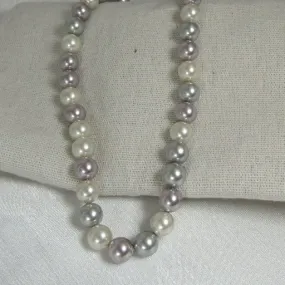 Shell Pink Pearl Necklace Hand Knotted