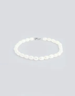 Silver Pearl Bracelet