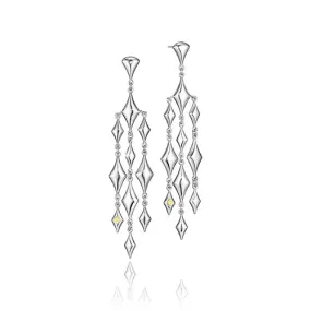 Silver Reign Chandelier Earrings