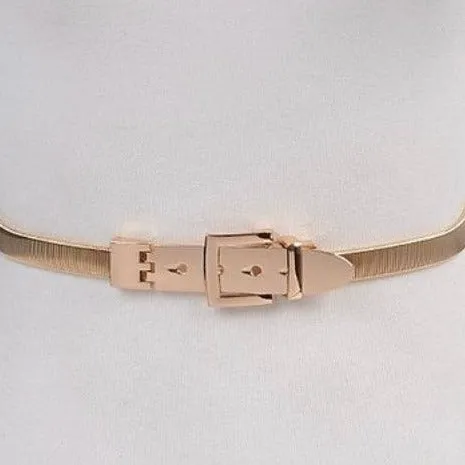 Social Queen Metal Stretch Belt