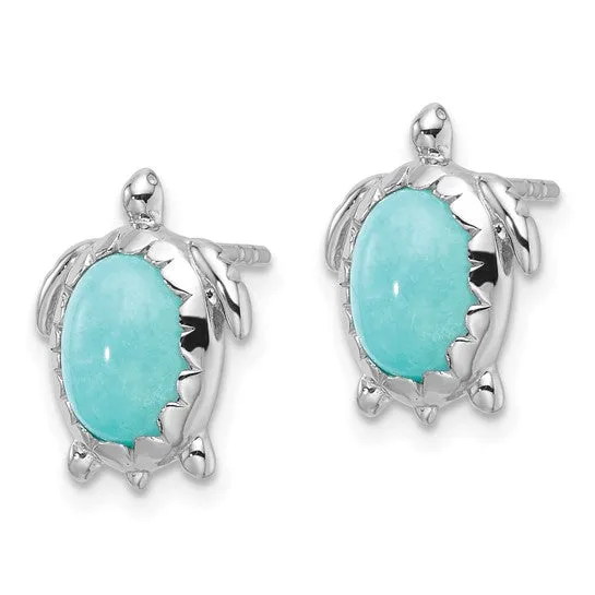 Sterling Silver Amazonite Earrings