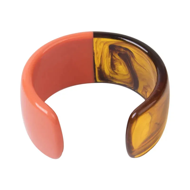 TEEK - Half Vintage Resin Cuff Bracelet Bangle