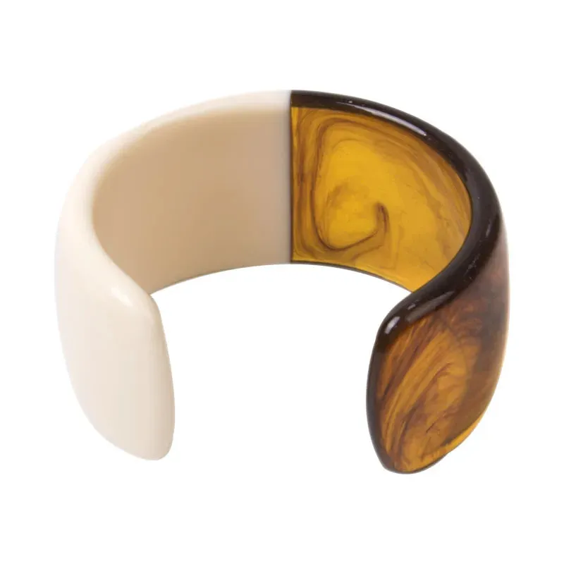 TEEK - Half Vintage Resin Cuff Bracelet Bangle