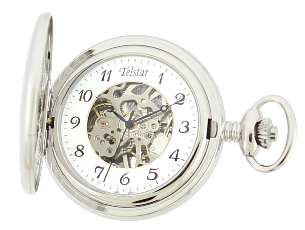 Telstar P9020 CSV Skeleton mechanical pocket watch 35257