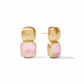 The Catalina Crystal Earring in Iridescent Rose