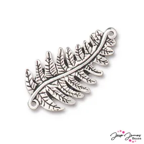 TierraCast Fern Link in Antique Silver