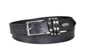 TLP Leather Belt for Women/ Girls Colour - Black (SKU BELT-10026)