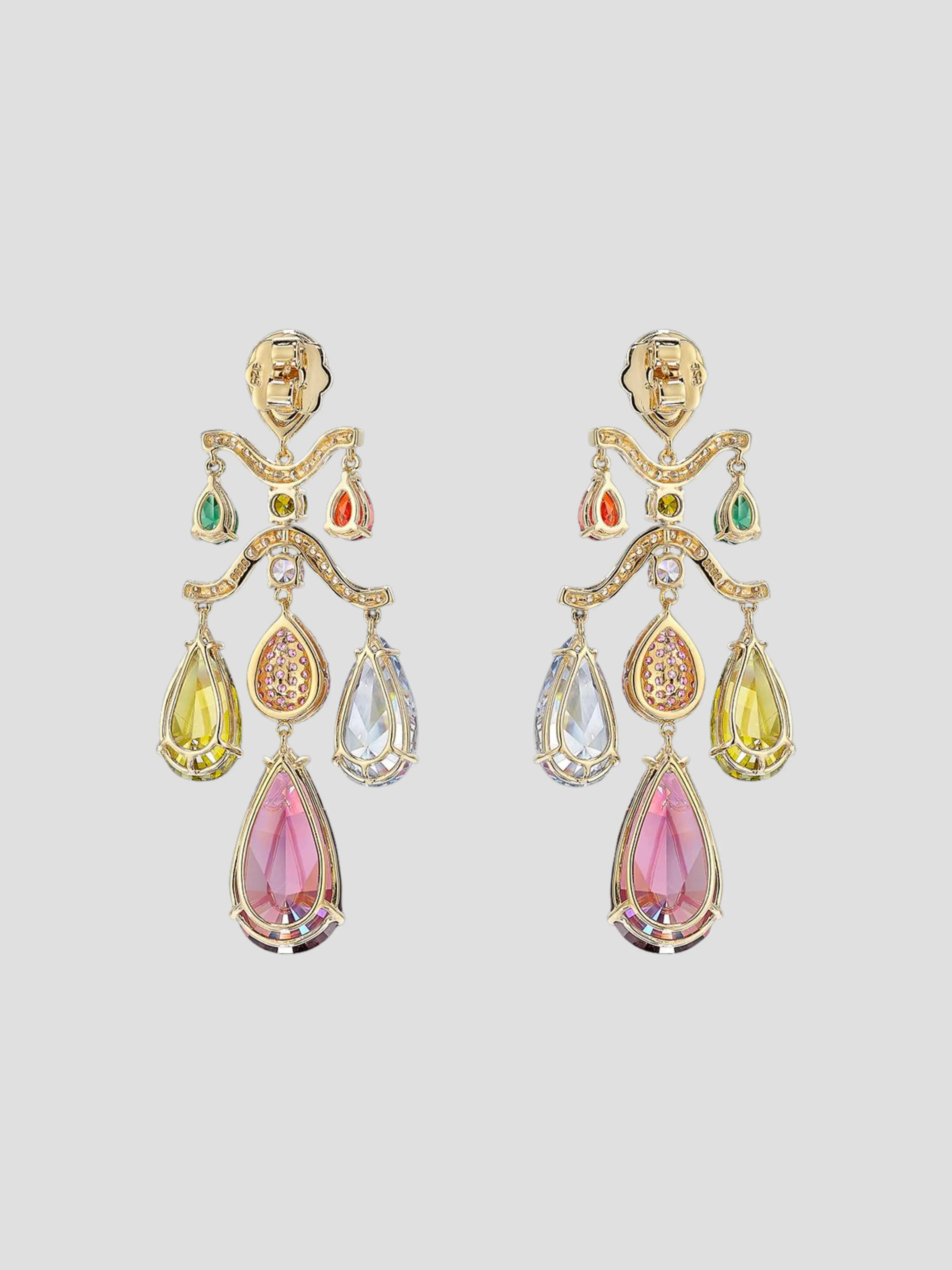 Tutti Frutti Chandelier Earrings