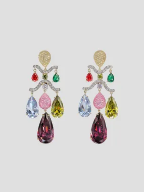 Tutti Frutti Chandelier Earrings