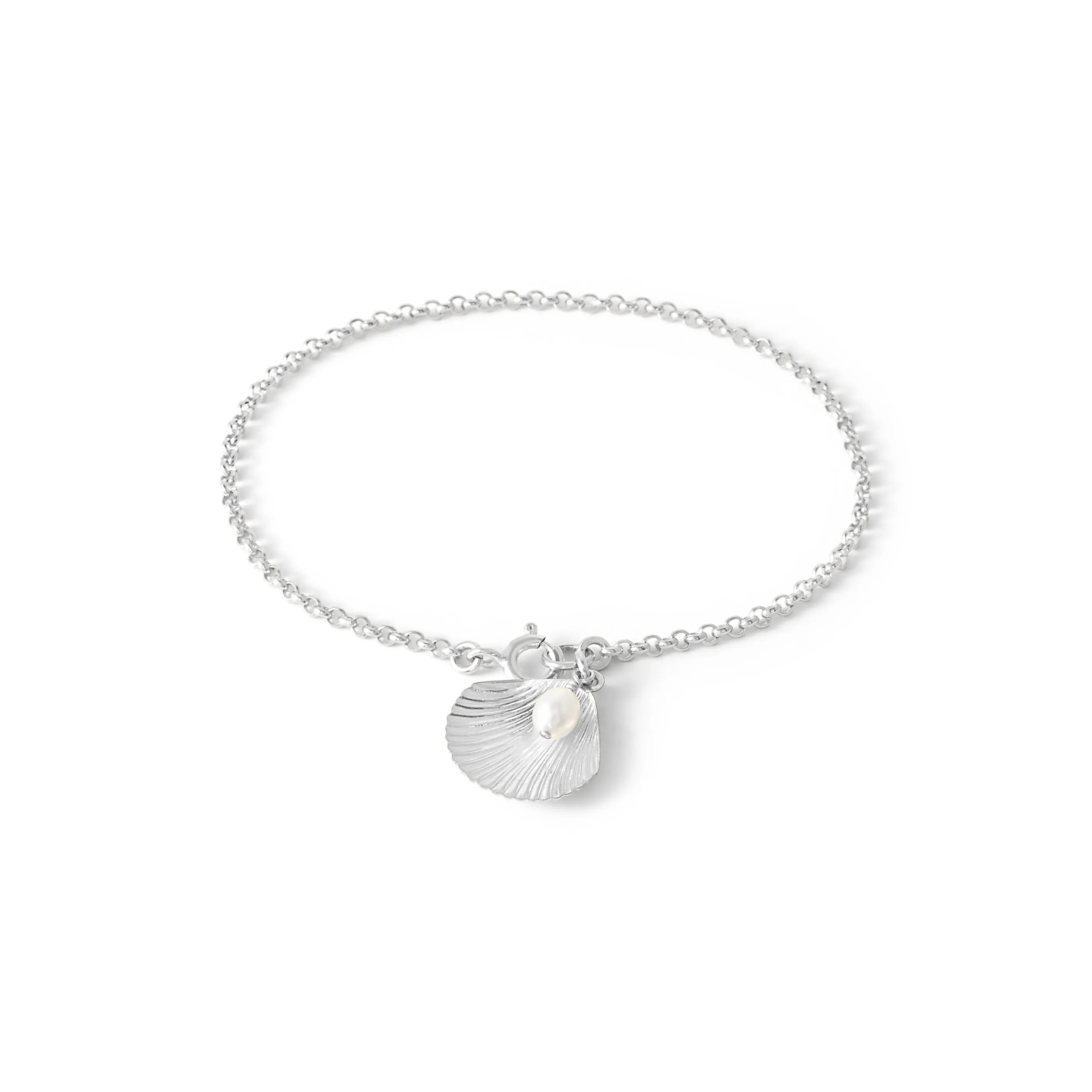 Ula Shell Bracelet - Sterling Silver