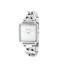 Vendôme Silver Watch with Chain Metal Strap