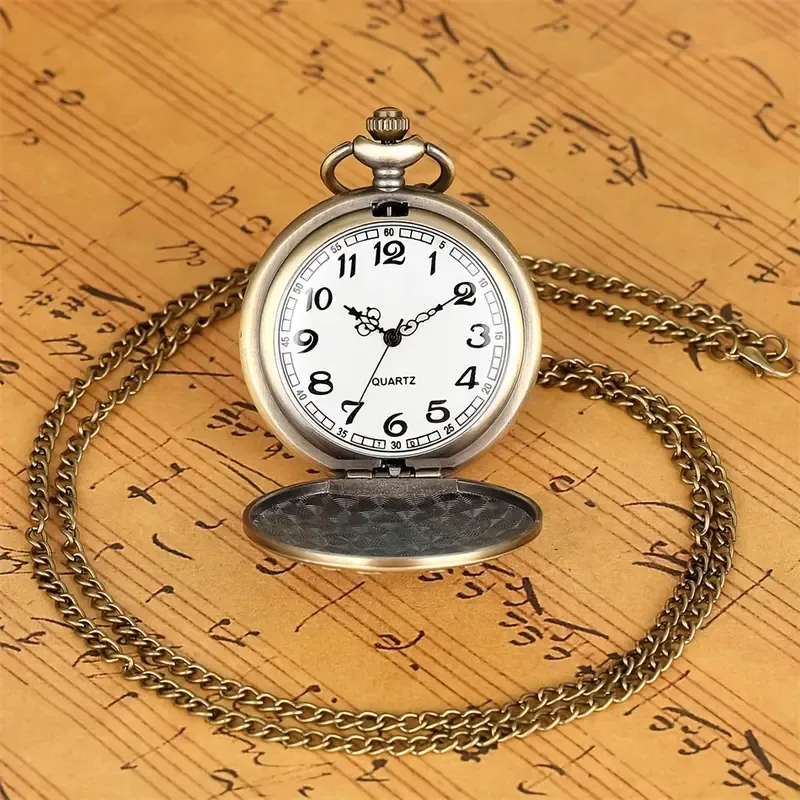 Vintage Bronze Remembering History American Veteran Pocket Watch