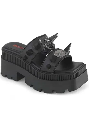 WRATH-13 [Black] | PLATFORM SANDALS [PREORDER]