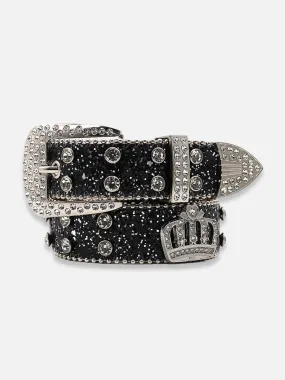 Y2K Crown Rhinestone Belt