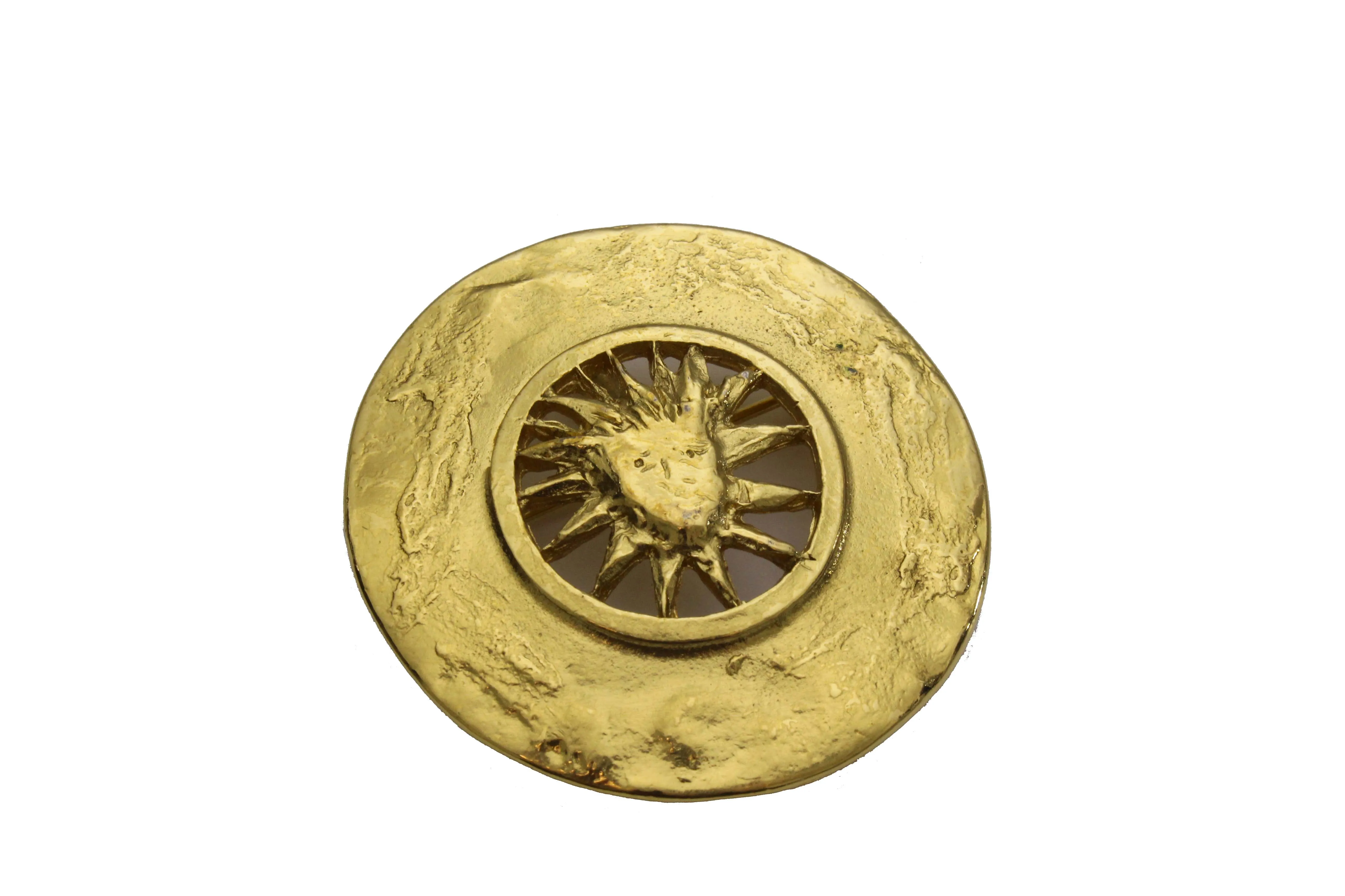 YVES SAINT LAURENT sun brooch pendant