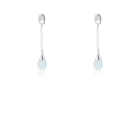 Zuri Blue Chalcedony Earrings